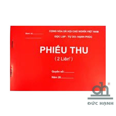 Phiếu thu 2liên + 3 liên 